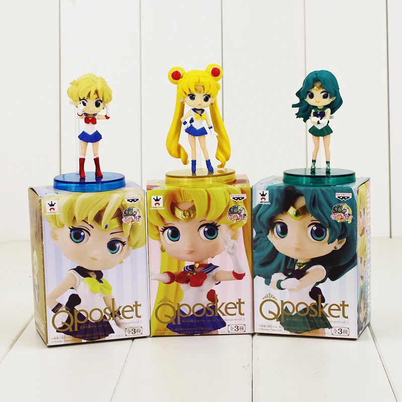 3 шт./компл. Q фигурки игрушки Tsukino Jupiter Makoto Venus Minako Aino аниме Модели кукол|figure toy|sailor