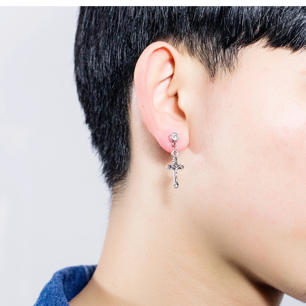 Креативные серьги из титановой стали OPK индивидуальные мужские украшения в стиле