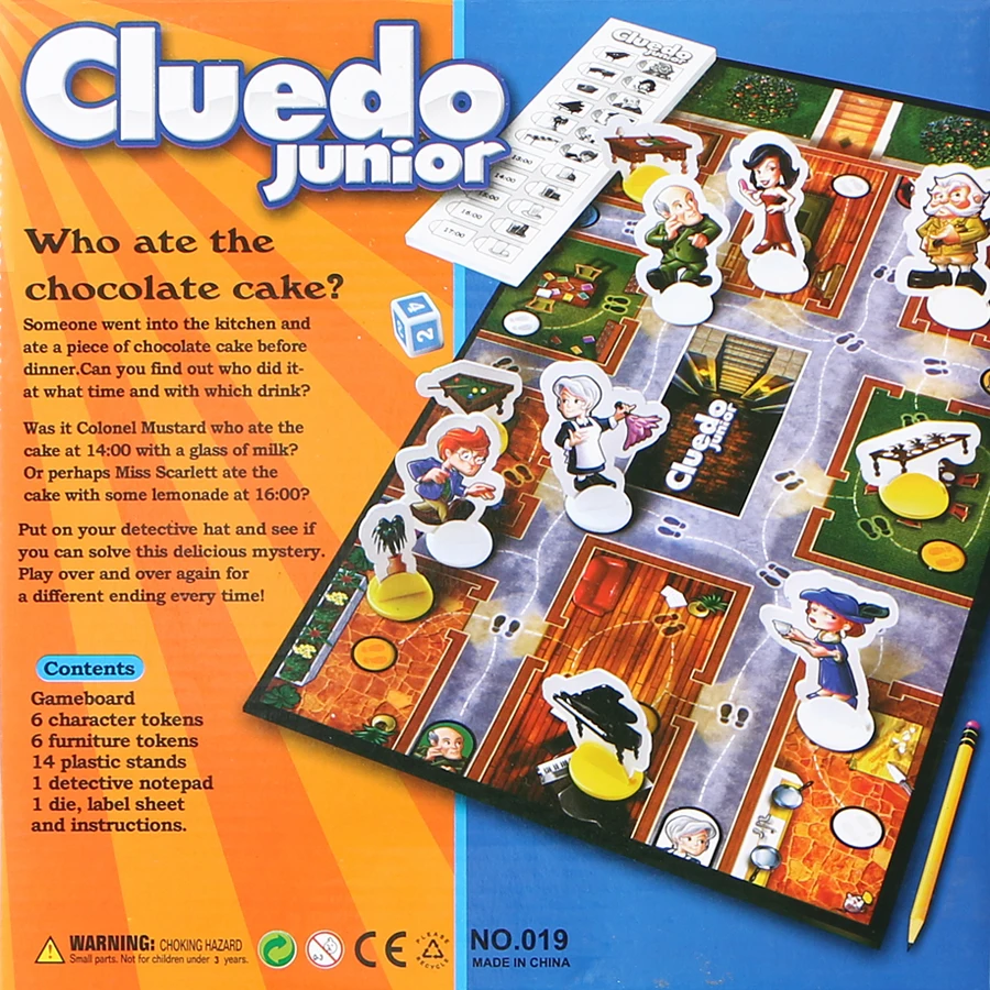 Cluedo game junior чехол для недостающего торта который ел шоколадный торт? Забавная игра