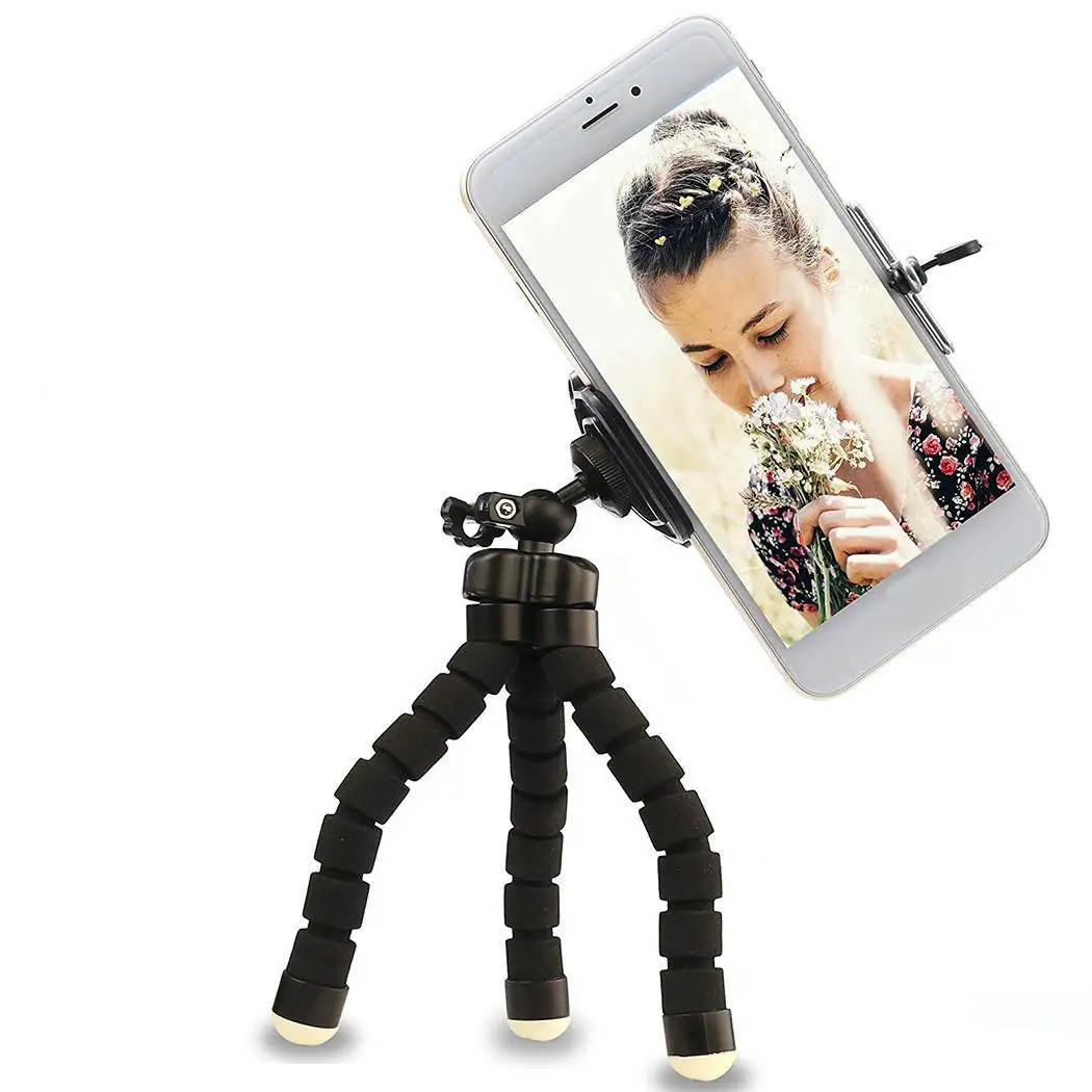 Wireless Bluetooth Remote Control Camera Phone Holder Tripod Black Bracket Stand | Электроника