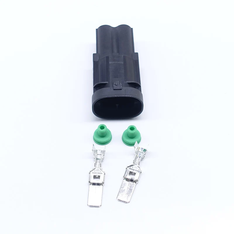 5 комплектов Tyco Amp 2 Pin Женский авто водонепроницаемый разъем герметичный карта