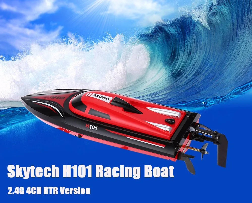 Skytech H101 2 4 г RC яхты 180 градусов флип Высокое Скорость гоночная лодка моделирование