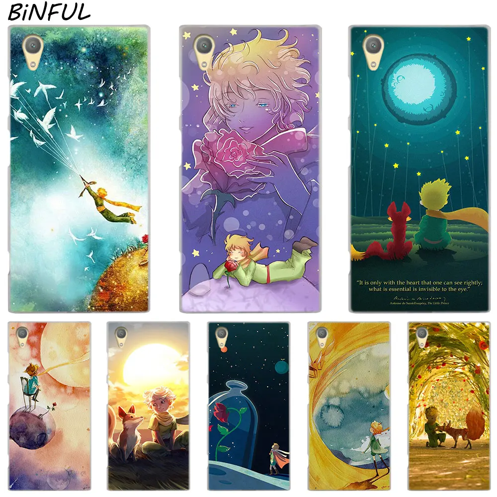 Прозрачный чехол The Little Prince с лисой для Sony Xperia Z3 Z5 Premium M4 Aqua M5 X XA XA1 C4 C5 E4 E5 XZ XZ2