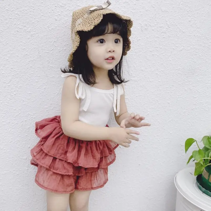 Детские летние юбки-пачки для девочек шорты штаны малышей детская одежда детские