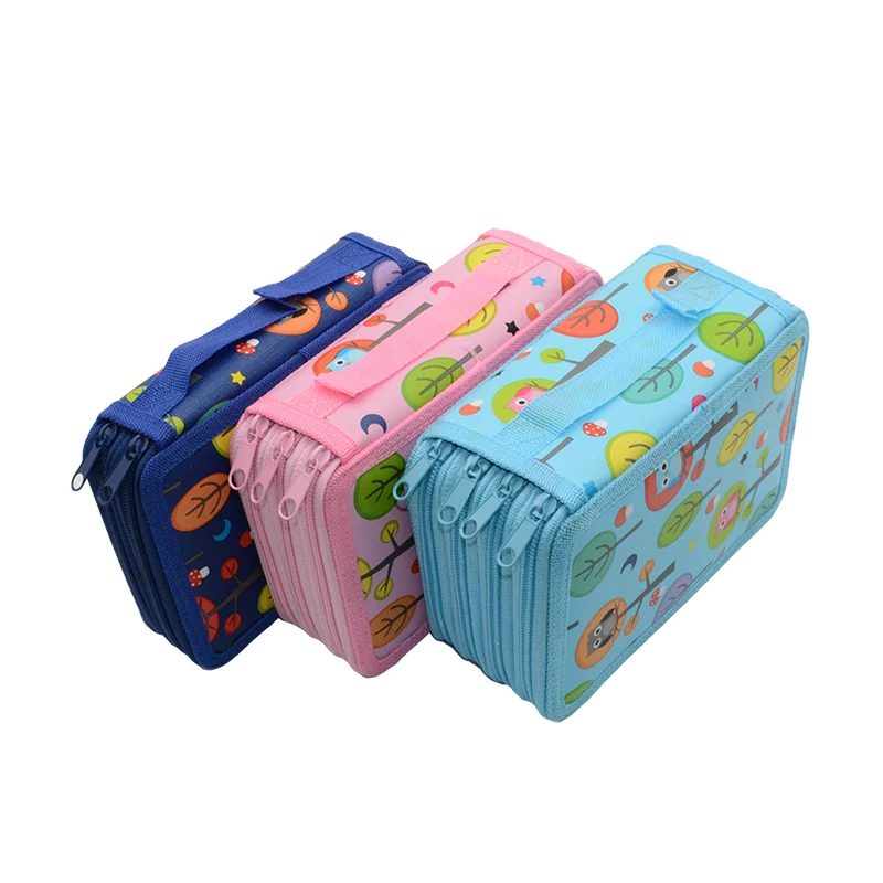 Пенал кошка большой емкости холст корейский школьные принадлежности trousse scolaire stylo estuche escolar kalem kutusu piornik lapices