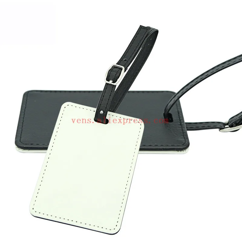 Этикетка для чемодана из натуральной кожи с сублимационной печатью в форме