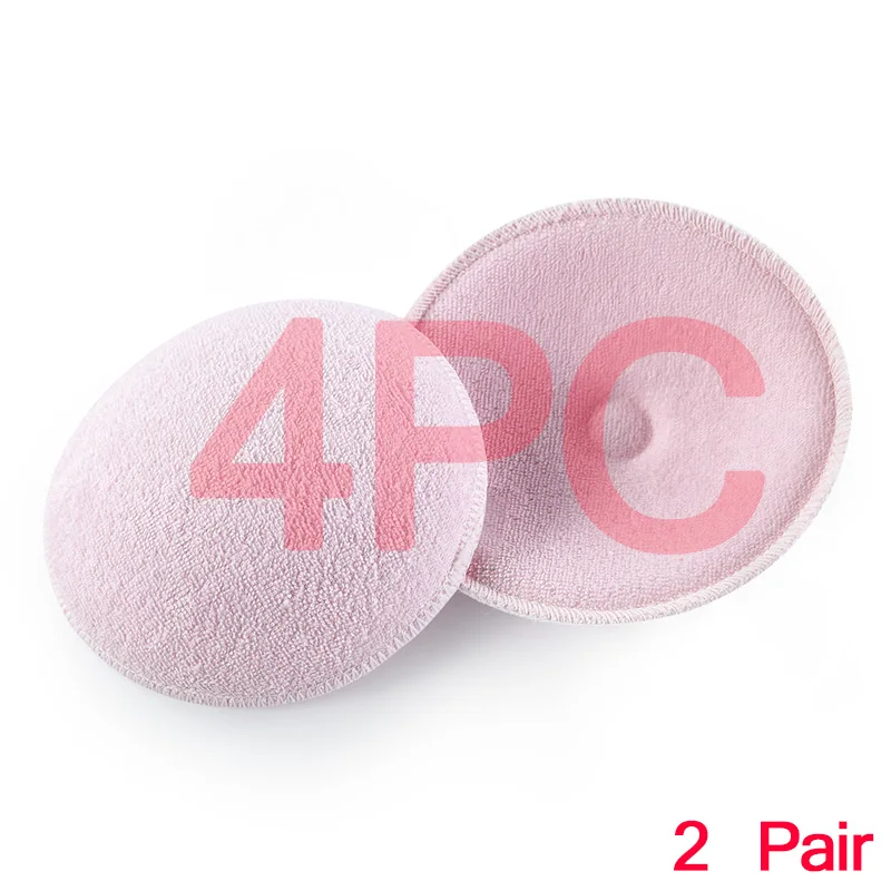 2 Pairs 2/4 шт хлопок+ гигиеническая губка многоразовые подушечки для грудного вскармливания Мягкие 3D моющиеся подушечки для грудного вскармливания аксессуары для грудного вскармливания - Цвет: 2 Pairs