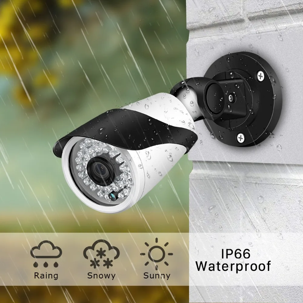 Камера видеонаблюдения BESDER Hi3516E H.265 1080 пикселей водонепроницаемость IP66 IP SONY IMX307