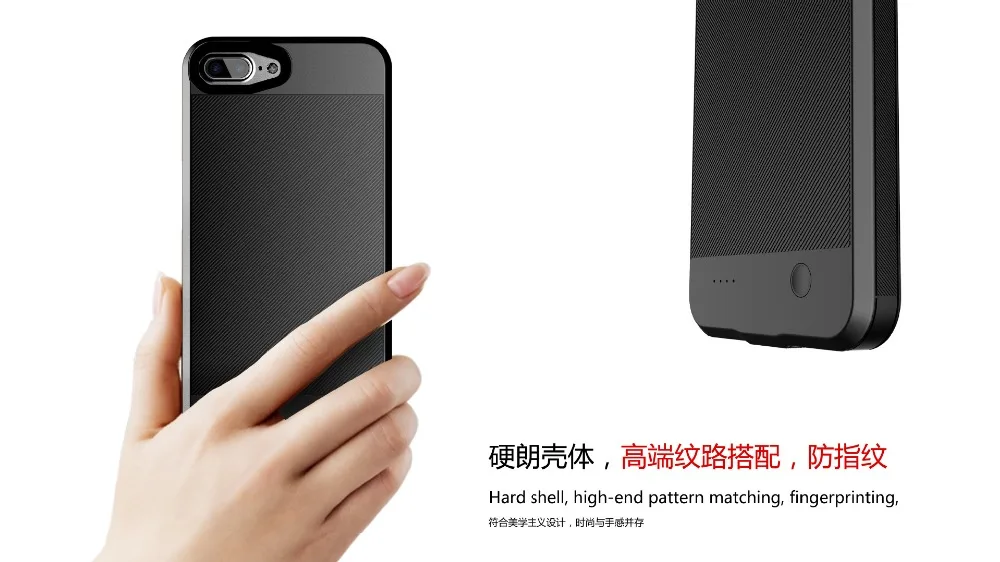 Ультратонкий чехол для зарядки аккумулятора для iphone 6s 8, чехол для мобильного телефона с зажимом для задней панели, чехол для зарядки для iphone 6s 7 8 plus
