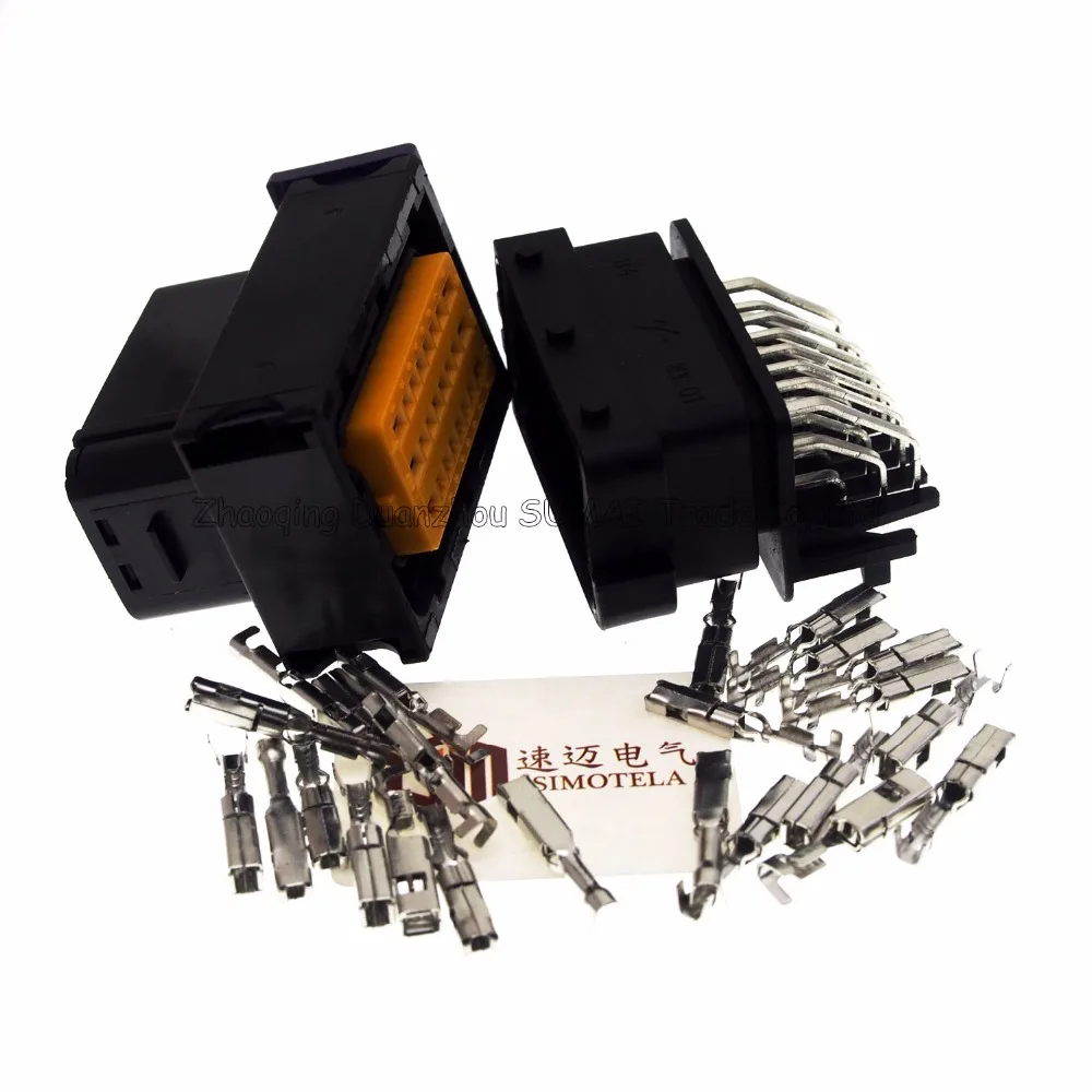 24 Pin/way Мужской и женский автомобильный масляный газовый компьютерный