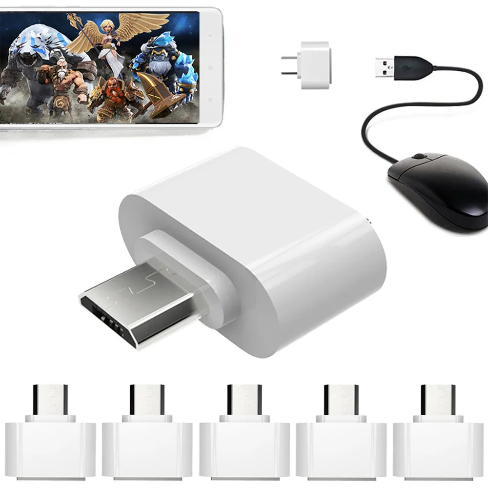 Беспроводной микро USB к USB2.0 OTG адаптер расширения конвертер для сотового телефона