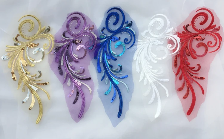 5 апреля серия цветных цветов в бусины кружевной цветок с вышивкой золотые синие