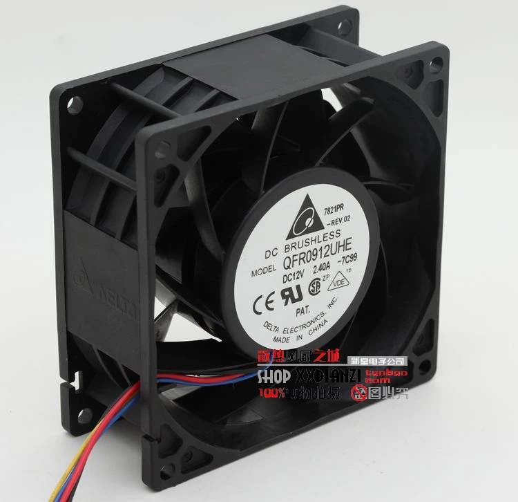 

Free Delivery.Original new QFR0912UHE 9038 12V 2.40A 9cm ultra violent wind fan