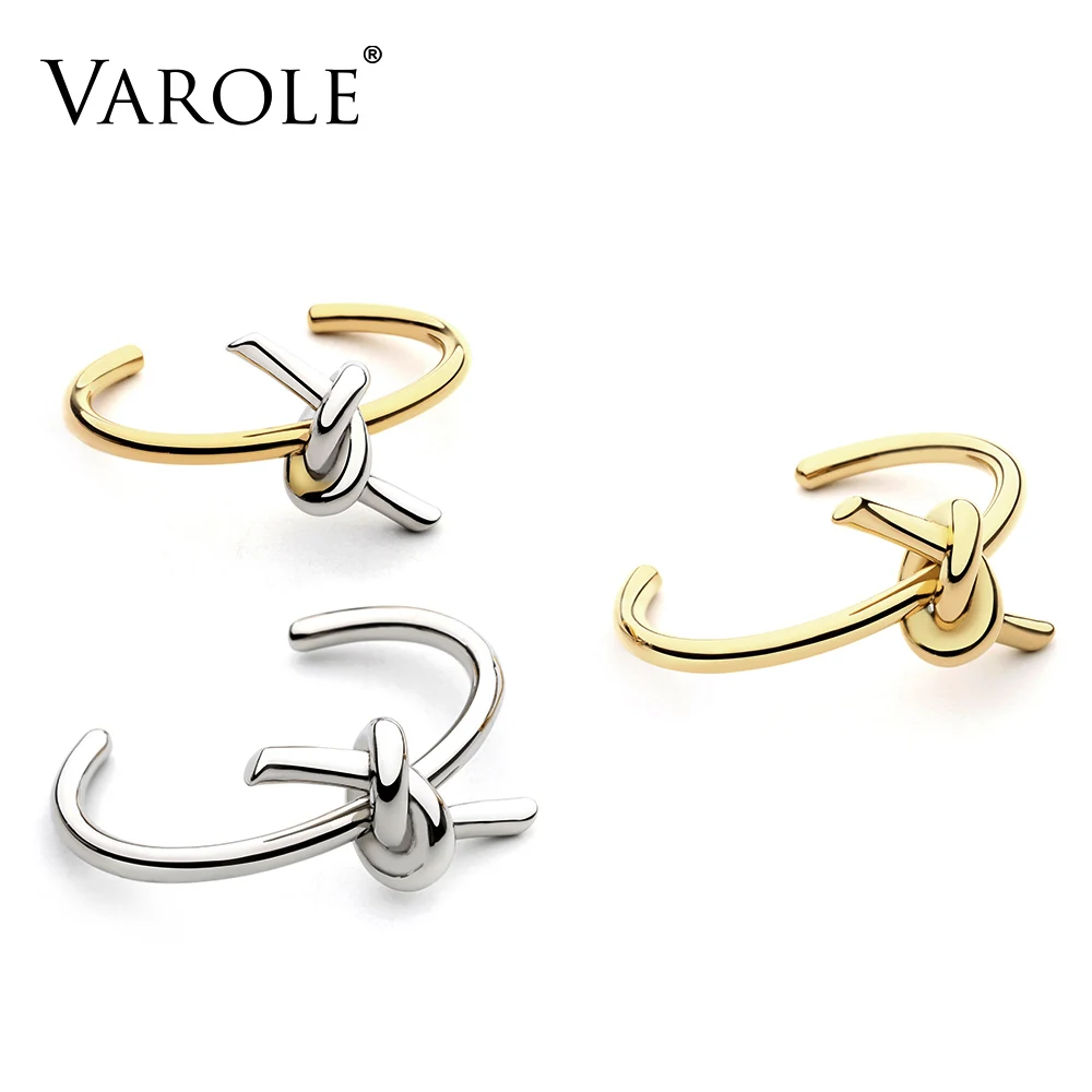 VAROLE, новинка, завязанная веревка, летняя манжета, браслет, золотой цвет, нержавеющая сталь, браслеты и браслеты для женщин, маншет, мужской браслет