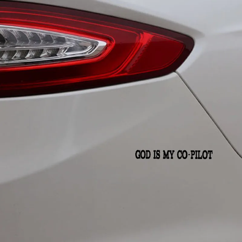 YJZT 16 5 см * 2 GOD IS MY CO-PILOT Наклейка Виниловая пленка для оклеивания автомобилей