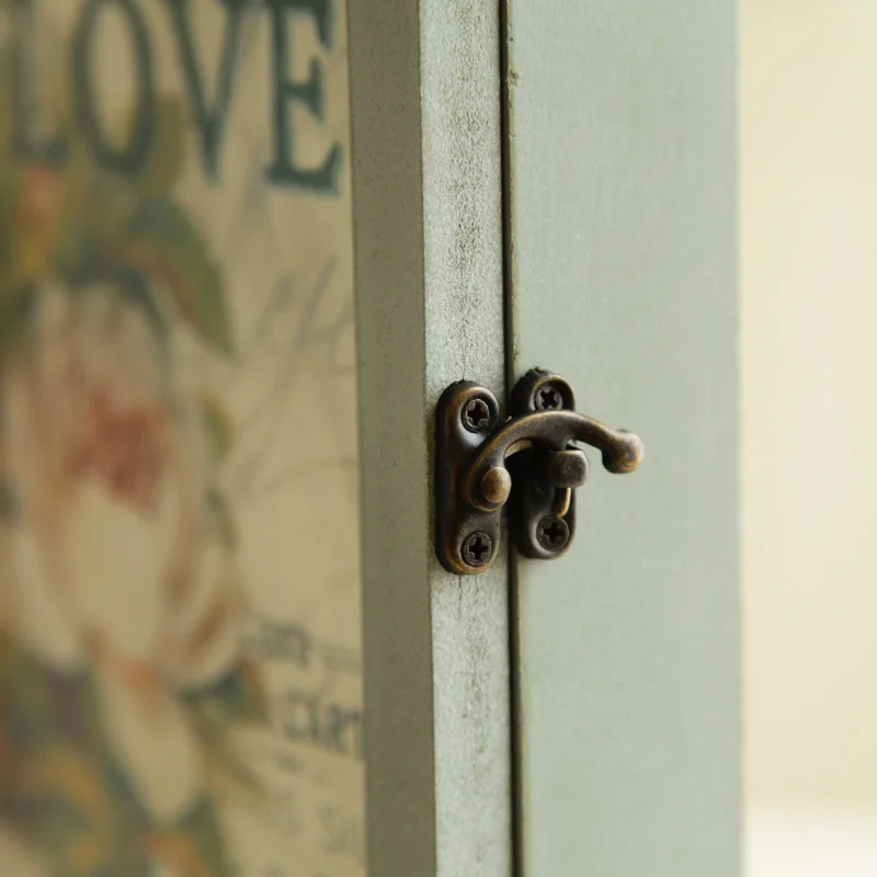 Пасторальная коробка для ключей деревянные творческие настенные украшения в