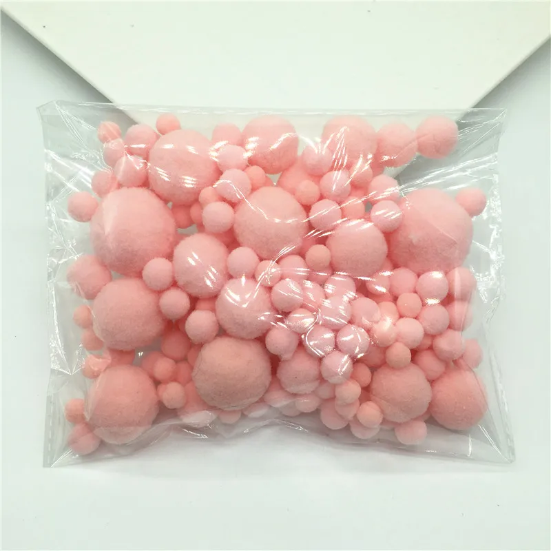 C03 Blood Pink 20 г смешанные размеры разноцветные помпоны из меха DIY мягкие помпоны Свадебные украшения/аксессуары для шитья на ткани от 8 мм до 30 мм - Цвет: C03 Blood Pink