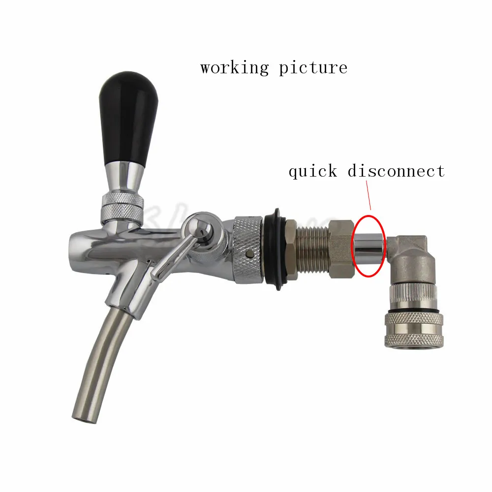 Пивной кран с хвостовиком адаптер быстрого отключения для разливного пивного