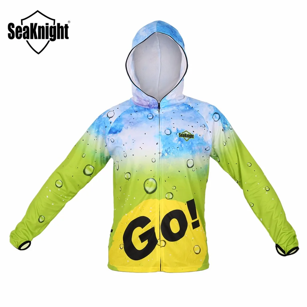 SeaKnight SK003 одежда для рыбалки на открытом воздухе длинный рукав, дышащий, анти-УФ, Солнцезащитная одежда, куртка L XL XXL XXXL для лета