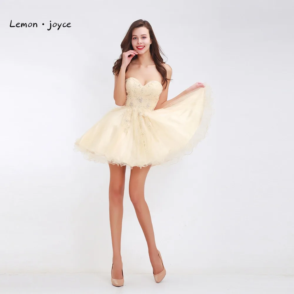 Лимон joyce платья для встречи выпускников 2020 девушек сердечком с открытыми