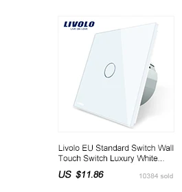 Livolo 7 цветов; туфли с украшением в виде кристаллов Стекло Панель, 2 банды стена компьютер и ТВ гнездо, C791VC-11/12/13/15 без переходник, без логотипа