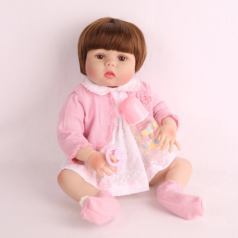 Полностью силиконовые 22 дюйма 55 см куклы Reborn Baby Милые Игрушки для ванны реалистичные Bebe реалистичные детские игрушки Boneca Игрушки для девочек подарок на день рождения