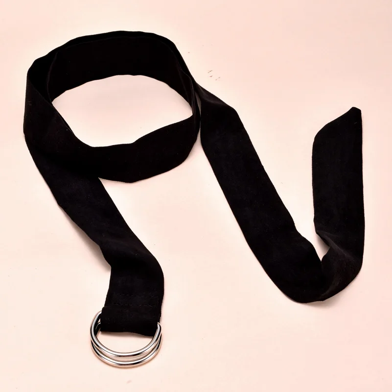 Женский ремень 2017 Модные Качественные замшевые ремни с двумя кольцами пояс для