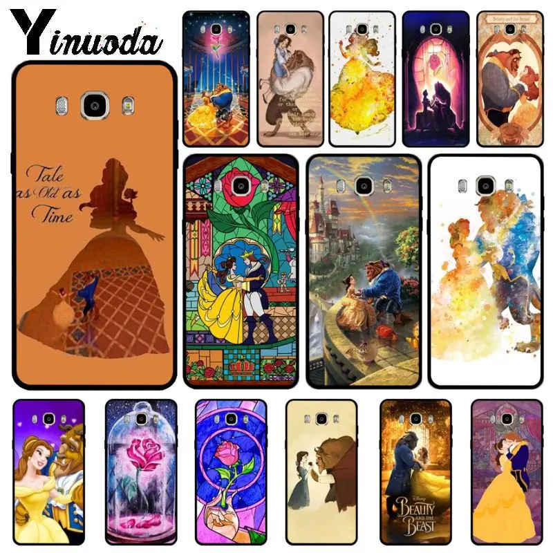 Yinuoda Beauty Beast Rose Princess художественный Принт мягкий силиконовый чехол для телефона
