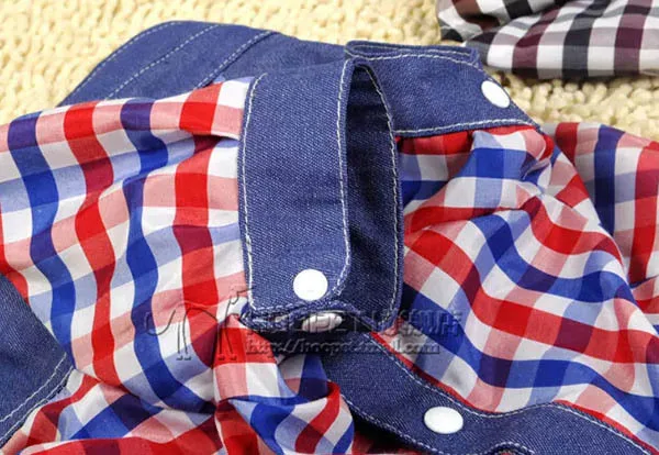 1 шт. модные весенне летние рубашки для больших собак красивый жилет в клетку