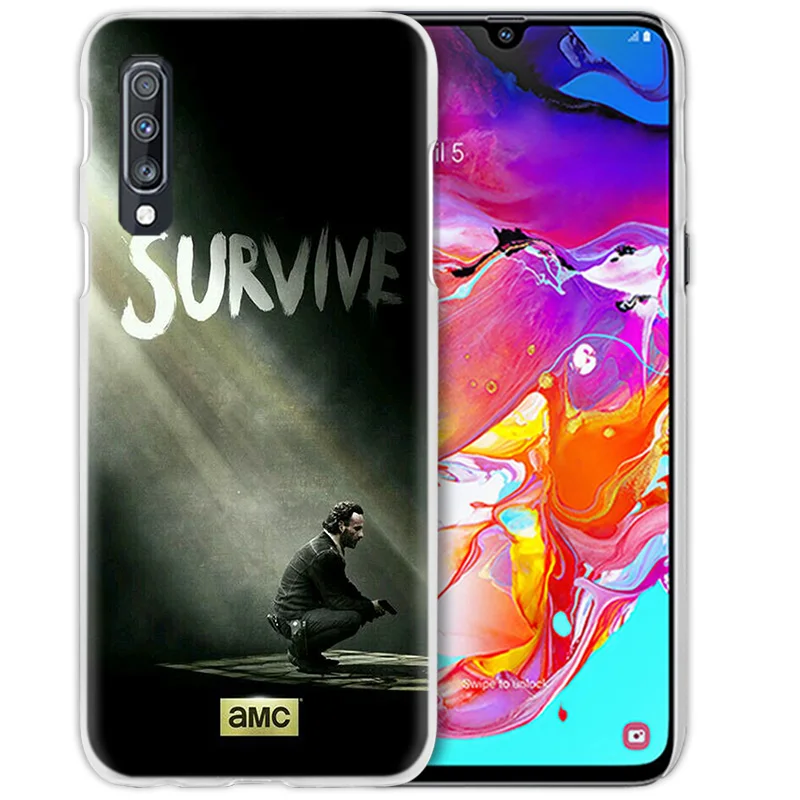 Чехол "Ходячие мертвецы" для samsung Galaxy A50 A70 A20e A40 A30 A20 A10 A8 A6 Plus A9 A7 Прозрачный жесткий чехол для телефона из поликарбоната