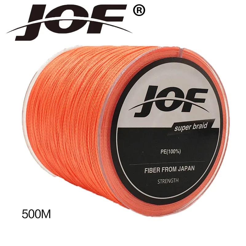 Плетеная многонитевая рыболовная леска JOF 8 нитей 500 м|jof 8strand|fishing line500m braided |