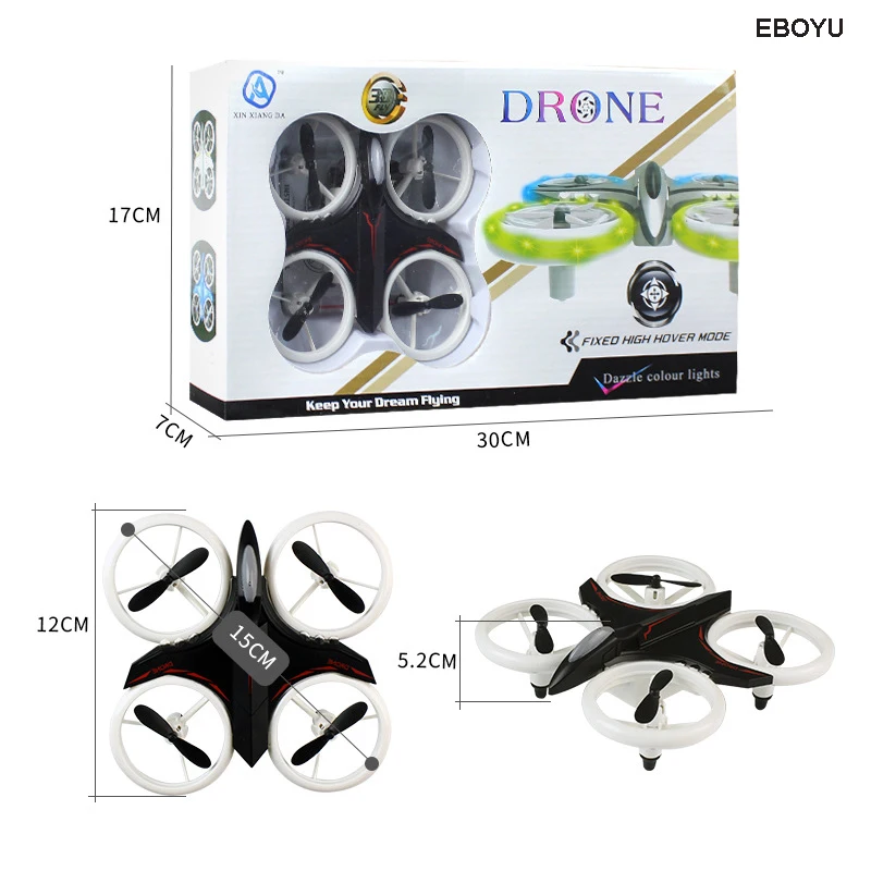 EBOYU D6 2 4 ГГц 4CH 6 осевой гироскоп удержание высоты RC вертолет с красочным