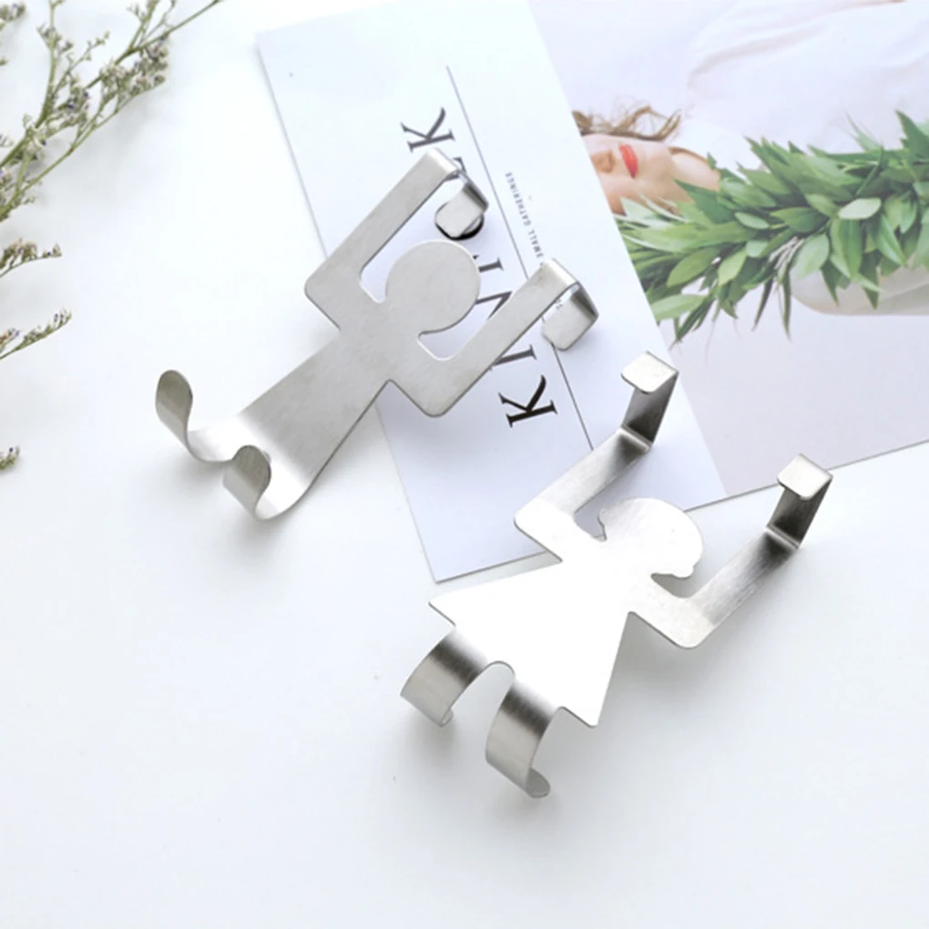 Крючки в форме людей из нержавеющей стали вешалка для дома и кухни одежды стойка