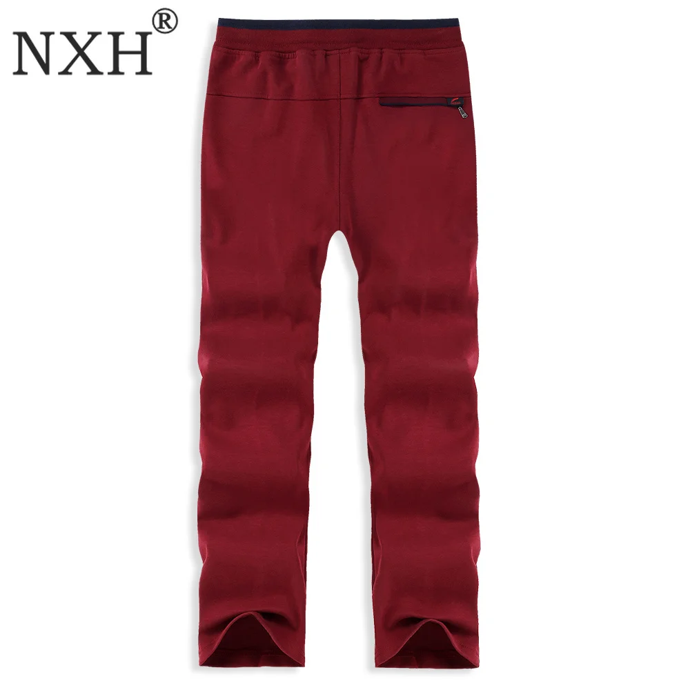 NXH Плюс Размер 6XL 7XL 8XL 9XL треники джоггеры длинные хлопковые мужские уличные