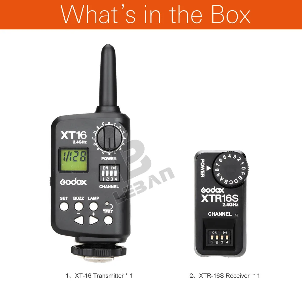 Godox XT-16S XT16S 2 4G беспроводной пульт дистанционного управления Flash Trigger для Ving V850 V860