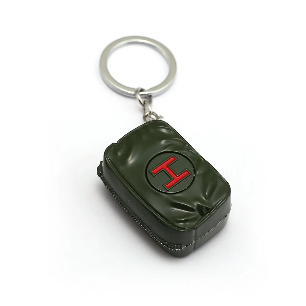 

Game Jewelry Keychain Jedi Survival Small Bag Keyring PUBG First Aid Kit Treatment Box Alloy Keychain Ornament