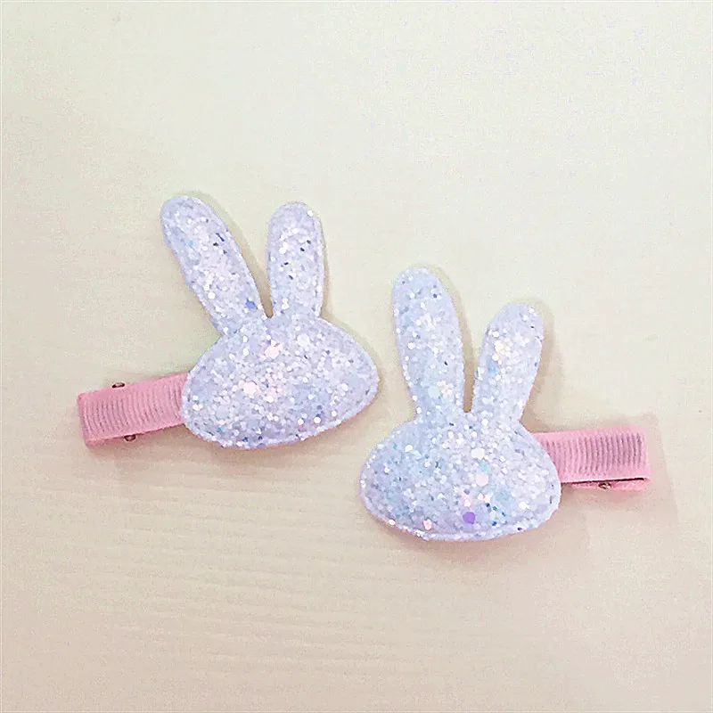 2pcs Hair Clips 2 шт./лот,, заколки для волос, для девочек, бабочки, мерцающие заколки, блестящие стразы для милых детей, повязка для волос, аксессуары для волос - Цвет: 2pcs Hair Clips