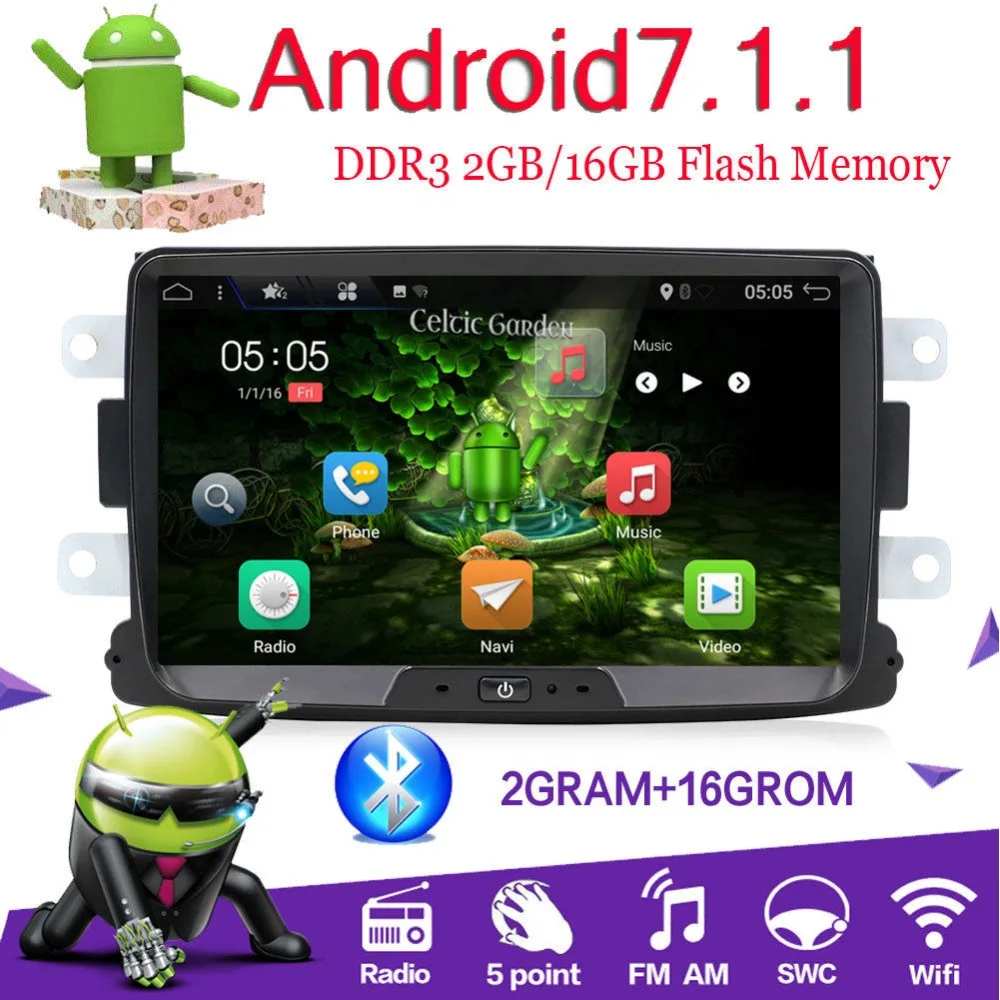 CANBUS + 8 &quotHD Android 7.1.1 Авторадио аудио с gps система спутниковой навигации Bluetooth