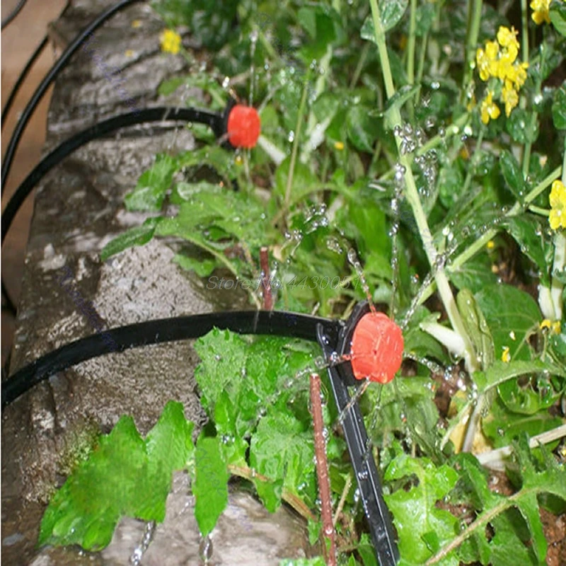 

50pcs Micro Flow Dripper Drip Head 1/4 Inch Hose Garden Irrigation Misting Dropshipping