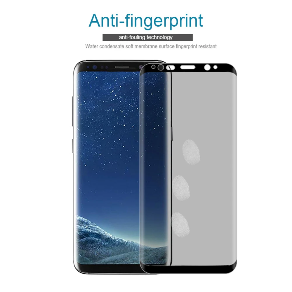 Изогнутое защитное стекло 6D для Samsung Galaxy S8 S9 Plus Note 8 9 антибликовое закаленное |