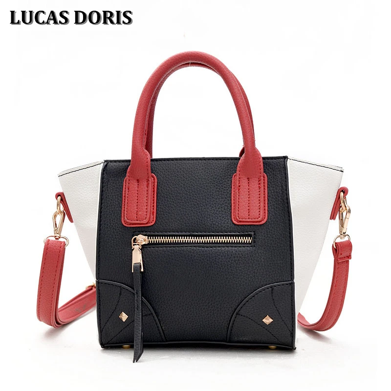 Модная дизайнерская трапециевидная женская сумка со смайликом из искусственной