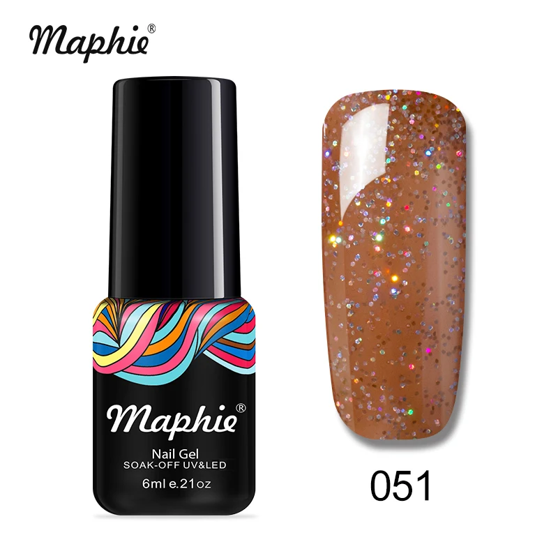 051 Maphie 6 мл синий цвет серии УФ Гель-лак длительный лак для ногтей для УФ-и светодиодной лампы Лаки Полупостоянный салонный светодиодный Гель-лак для ногтей - Цвет: 051