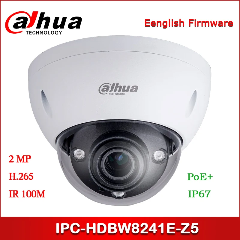 Dahua IP камера 2MP IPC HDBW8241E Z5 7 мм ~ 35 Моторизованный объектив IR AI купольная сетевая