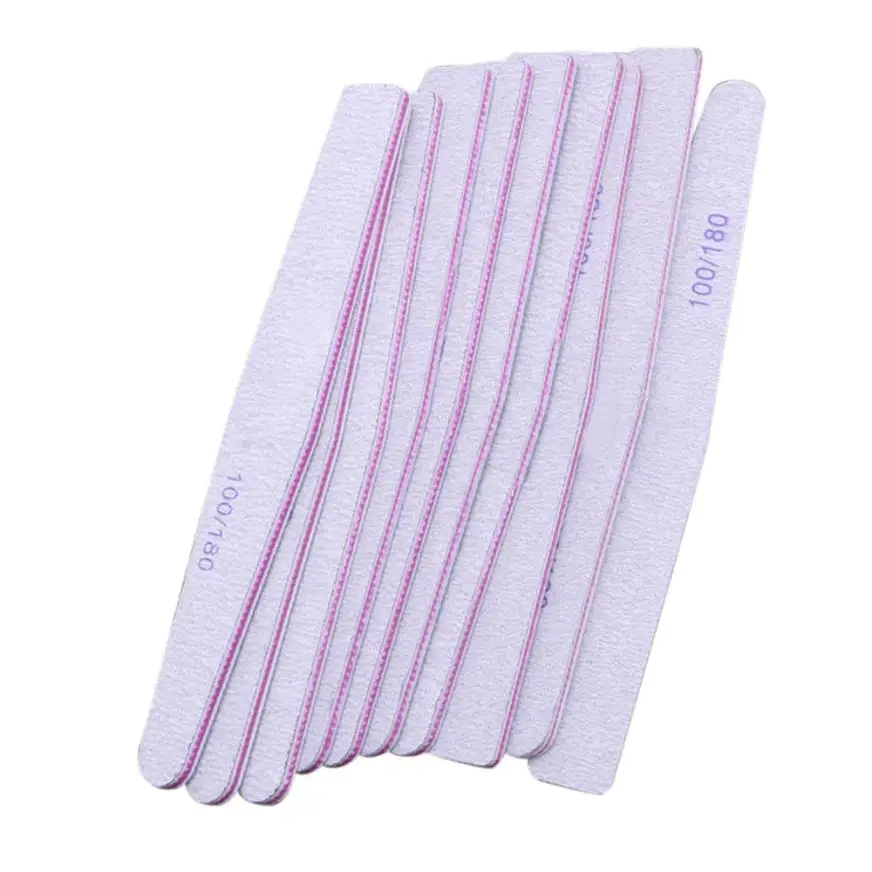 10 шт. пилки для шлифовки ногтей буферный блок маникюрный педикюр инструменты