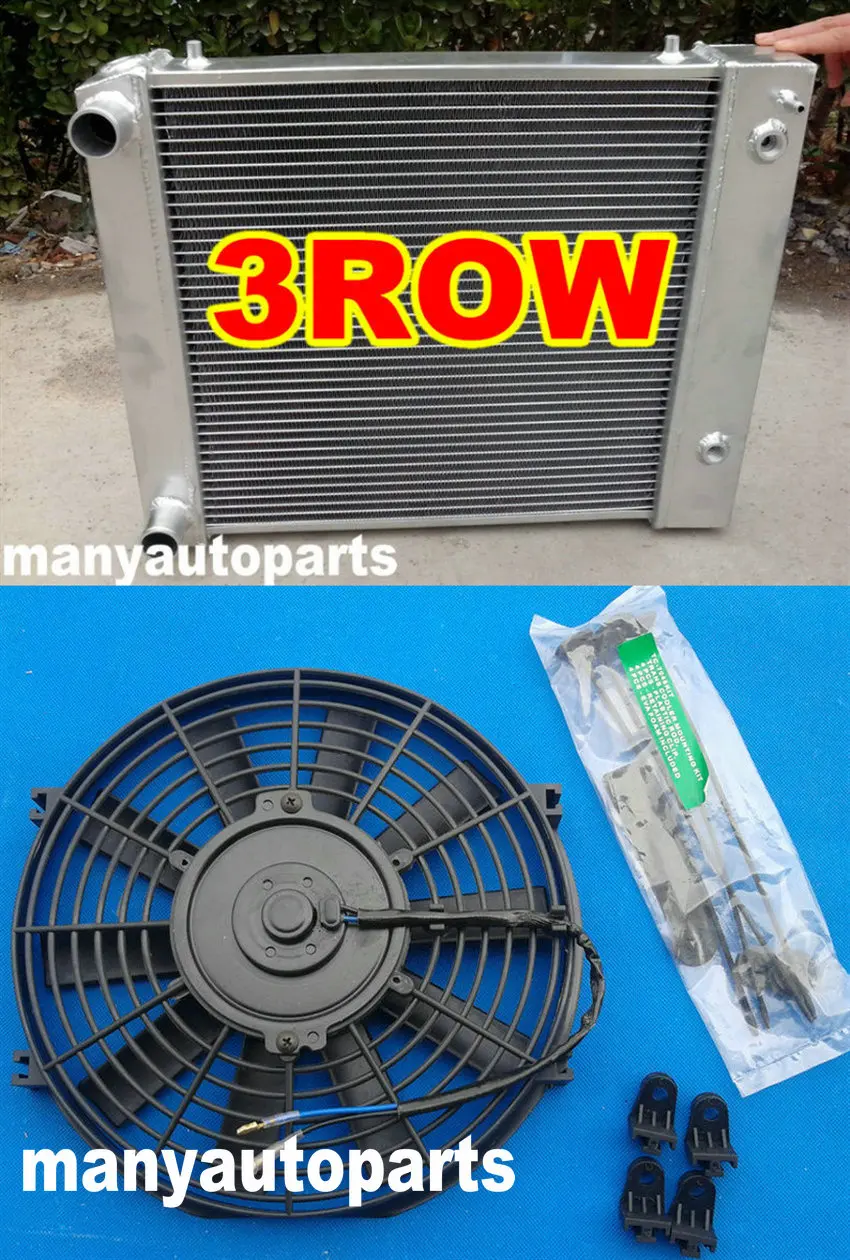 Для Land Rover 3 ряда алюминиевый радиатор с вентилятором для Defender Discovery 300TDI 90/110 BTP2275 |