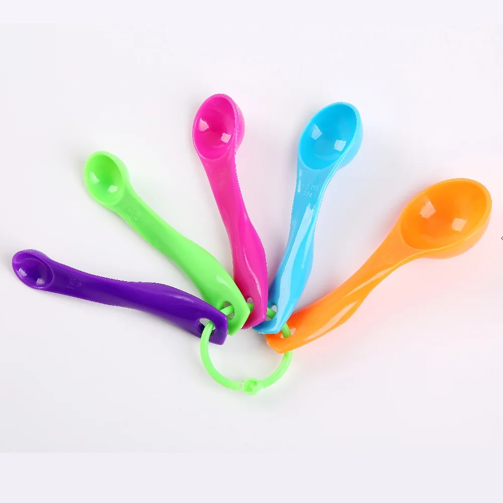 Кухонный инструмент для приготовления пищи 5 шт./компл. мини цветная мерная ложка