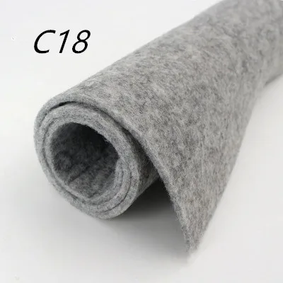 C18 3 мм толщина 30x30 см полиэфирная ткань нетканый войлок для рукоделия шитья куклы ремесла узорные материалы комплект домашнего декора 1 шт - Цвет: C18