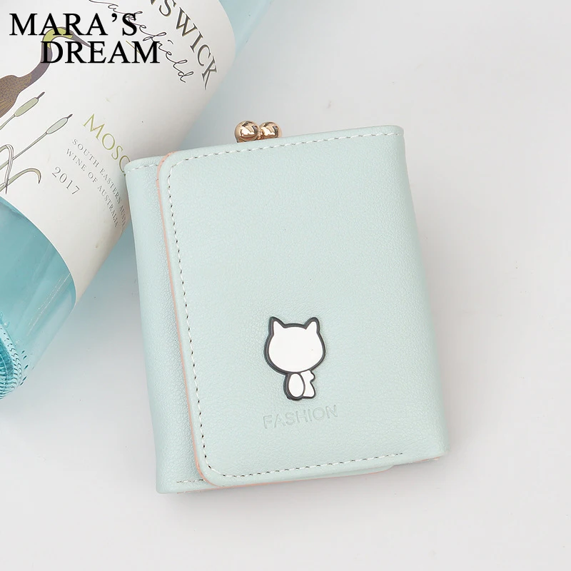 Женские кошельки Mara's Dream 2018 маленькие с кошкой женские новые мини клатч