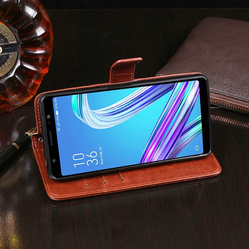IDEWEI For Asus ZenFone Max M1 ZB555KL Case Cover Luxury Leather Phone Protective Flip Wallet | Мобильные телефоны и