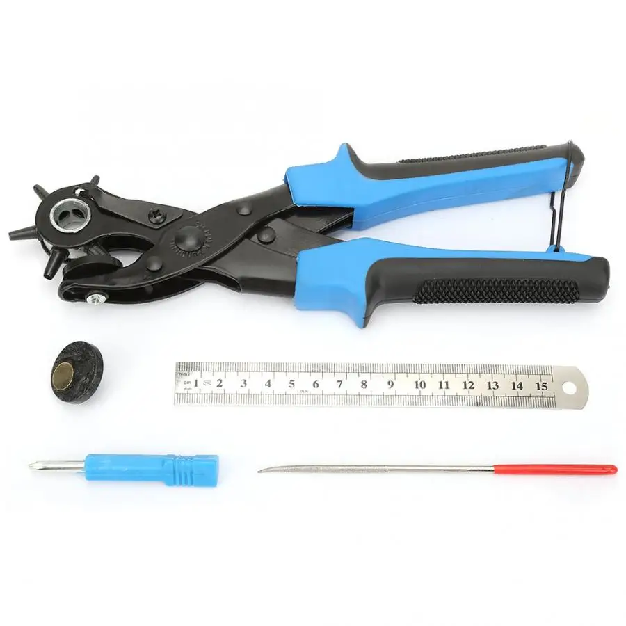 Пробивные настольные пробивные Профессиональные 6 размеров вращающиеся кожаные